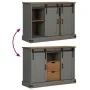 Aparador HALDEN 2 puertas correderas gris 112x40x80 cm by , Sideboards - Ref: Foro24-4018431, Price: 274,62 €, Discount: %