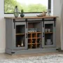 Aparador HALDEN 2 puertas correderas gris 112x40x80 cm von , Sideboards - Ref: Foro24-4018427, Preis: 277,99 €, Rabatt: %