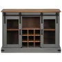 Aparador HALDEN 2 puertas correderas gris 112x40x80 cm von , Sideboards - Ref: Foro24-4018427, Preis: 277,99 €, Rabatt: %