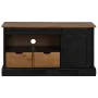 Mueble de TV HALDEN con puerta corredera negro 110x40x60 cm de , Muebles TV - Ref: Foro24-4018412, Precio: 210,08 €, Descuent...