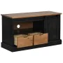 Mueble de TV HALDEN con puerta corredera negro 110x40x60 cm de , Muebles TV - Ref: Foro24-4018412, Precio: 210,08 €, Descuent...