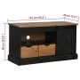 Mueble de TV HALDEN con puerta corredera negro 110x40x60 cm de , Muebles TV - Ref: Foro24-4018412, Precio: 210,08 €, Descuent...