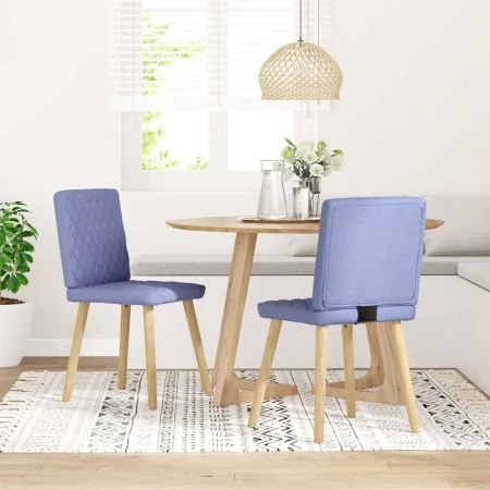Sillas de comedor 2 uds tela azul jeans by , dining chairs - Ref: Foro24-4101131, Price: 103,64 €, Discount: %