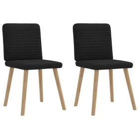 Sillas de comedor 2 unidades tela negro von , Essstühle - Ref: Foro24-4101146, Preis: 103,24 €, Rabatt: %