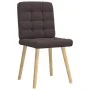 Sillas de comedor 2 unidades tela marrón oscuro by , dining chairs - Ref: Foro24-4101095, Price: 105,28 €, Discount: %