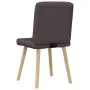 Sillas de comedor 2 unidades tela marrón oscuro by , dining chairs - Ref: Foro24-4101095, Price: 105,28 €, Discount: %
