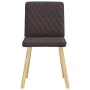 Sillas de comedor 2 unidades tela marrón oscuro by , dining chairs - Ref: Foro24-4101125, Price: 103,64 €, Discount: %
