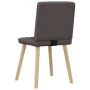 Sillas de comedor 2 unidades tela marrón oscuro by , dining chairs - Ref: Foro24-4101125, Price: 103,64 €, Discount: %
