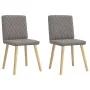 Sillas de comedor 2 unidades tela gris taupé de , Sillas de comedor - Ref: Foro24-4101127, Precio: 103,64 €, Descuento: %
