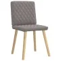 Sillas de comedor 2 unidades tela gris taupé de , Sillas de comedor - Ref: Foro24-4101127, Precio: 103,64 €, Descuento: %