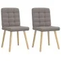 Sillas de comedor 2 unidades tela gris taupé de , Sillas de comedor - Ref: Foro24-4101097, Precio: 105,11 €, Descuento: %