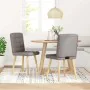 Sillas de comedor 2 unidades tela gris taupé de , Sillas de comedor - Ref: Foro24-4101097, Precio: 105,11 €, Descuento: %