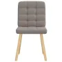 Sillas de comedor 2 unidades tela gris taupé de , Sillas de comedor - Ref: Foro24-4101097, Precio: 105,11 €, Descuento: %