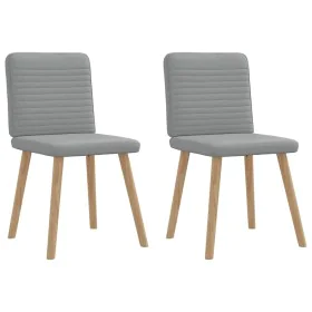 Sillas de comedor giratorias 2 unidades tela gris claro by , dining chairs - Ref: Foro24-4101144, Price: 103,24 €, Discount: %