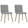 Sillas de comedor giratorias 2 unidades tela gris claro de , Sillas de comedor - Ref: Foro24-4101144, Precio: 103,24 €, Descu...