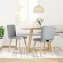 Sillas de comedor giratorias 2 unidades tela gris claro de , Sillas de comedor - Ref: Foro24-4101144, Precio: 103,24 €, Descu...