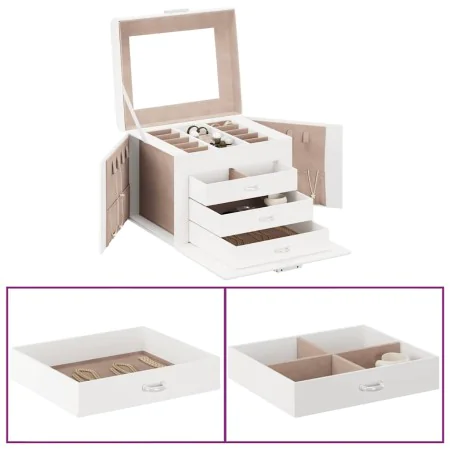 Joyero de 4 niveles con espejo y cerradura 22,5x17,5x16,5 cm von , Schmuckständer - Ref: Foro24-4103560, Preis: 35,16 €, Raba...