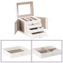 Joyero de 4 niveles con espejo y cerradura 22,5x17,5x16,5 cm von , Schmuckständer - Ref: Foro24-4103560, Preis: 35,16 €, Raba...