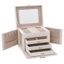 Joyero de 4 niveles con espejo y cerradura 22,5x17,5x16,5 cm von , Schmuckständer - Ref: Foro24-4103560, Preis: 35,16 €, Raba...