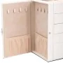 Joyero de 5 niveles con espejo y cerradura blanco by , Jewelry stands - Ref: Foro24-4103562, Price: 56,37 €, Discount: %