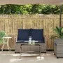 Sofá jardín de 2 plazas con cojín y mesa gris ratán sintético von , Outdoor-Sofas - Ref: Foro24-4103852, Preis: 223,98 €, Rab...