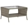 Sofá jardín de 2 plazas con cojín y mesa gris ratán sintético von , Outdoor-Sofas - Ref: Foro24-4103852, Preis: 223,98 €, Rab...