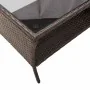 Sofá jardín de 2 plazas con cojín y mesa marrón ratán sintético von , Outdoor-Sofas - Ref: Foro24-4103846, Preis: 223,67 €, R...