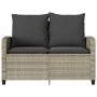Sofá jardín de 2 plazas con cojín y mesa gris claro by , Outdoor sofas - Ref: Foro24-4103850, Price: 223,98 €, Discount: %