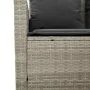 Sofá jardín de 3 plazas con cojín y mesa gris claro by , Outdoor sofas - Ref: Foro24-4103859, Price: 280,67 €, Discount: %