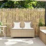 Banco de jardín con almacenaje y cojín beige ratán sintético by , garden benches - Ref: Foro24-4104215, Price: 196,48 €, Disc...
