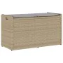 Banco de almacenaje con cojín beige 100 cm ratán sintético by , garden benches - Ref: Foro24-4104063, Price: 132,82 €, Discou...