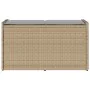 Banco de almacenaje con cojín beige 100 cm ratán sintético by , garden benches - Ref: Foro24-4104063, Price: 132,82 €, Discou...