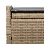 Banco de almacenaje con cojín beige 100 cm ratán sintético by , garden benches - Ref: Foro24-4104063, Price: 132,82 €, Discou...