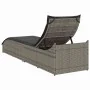 Tumbona plegable con cojín y espacio gris ratán sintético von , Liegen - Ref: Foro24-4104222, Preis: 251,01 €, Rabatt: %