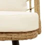 Sillón de jardín con cojines ratán sintético natural von , Gartenstühle - Ref: Foro24-4108260, Preis: 114,95 €, Rabatt: %