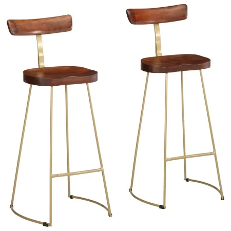 Taburetes de barra 2 uds 49x43x103 cm madera maciza de mango by , Kitchen stools - Ref: Foro24-4013518, Price: 156,79 €, Disc...