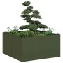 Jardinera de acero laminado en frío verde oliva 80x80x40 cm de , Maceteros y jardineras - Ref: Foro24-860741, Precio: 68,90 €...