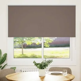 Estor Enrollable Opaco Color Café 160x130 cm Tela Ancho 156,6cm by , Blinds and blinds - Ref: Foro24-4010984, Price: 33,01 €,...