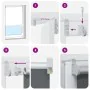 Estor Enrollable Opaco Blanco Roto 145x130cm Tela Ancho 141,6cm de , Persianas y estores - Ref: Foro24-4011631, Precio: 25,97...