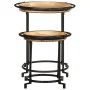 Juego de mesas auxiliar 2 piezas madera maciza de mango by , Side tables - Ref: Foro24-4013513, Price: 101,16 €, Discount: %