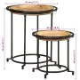 Juego de mesas auxiliar 2 piezas madera maciza de mango by , Side tables - Ref: Foro24-4013513, Price: 101,16 €, Discount: %