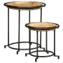 Juego de mesas auxiliar 2 piezas madera maciza de mango by , Side tables - Ref: Foro24-4013513, Price: 101,16 €, Discount: %