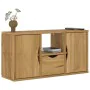 Mueble para TV con cajón ODDA 79x24x40 cm madera pino maciza by , TV Furniture - Ref: Foro24-4103605, Price: 65,91 €, Discoun...