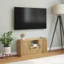 Mueble para TV con cajón ODDA 79x24x40 cm madera pino maciza by , TV Furniture - Ref: Foro24-4103605, Price: 65,91 €, Discoun...