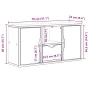 Mueble para TV con cajón ODDA 79x24x40 cm madera pino maciza by , TV Furniture - Ref: Foro24-4103605, Price: 65,91 €, Discoun...