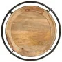 Mesa auxiliar madera maciza de mango Ø55x60 cm by , Side tables - Ref: Foro24-4013511, Price: 87,92 €, Discount: %