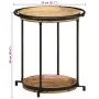 Mesa auxiliar madera maciza de mango Ø55x60 cm by , Side tables - Ref: Foro24-4013511, Price: 87,92 €, Discount: %