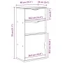Mueble auxiliar con cajones ODDA 40x24x79 cm madera maciza pino von , Sideboards - Ref: Foro24-4103597, Preis: 66,30 €, Rabat...