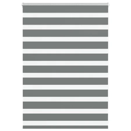 Estor cebra gris oscuro tejido ancho 110,9 cm poliéster by , Blinds and blinds - Ref: Foro24-4014108, Price: 23,12 €, Discoun...