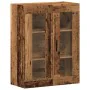 Armario de pared madera de ingeniería envejecida 69,5x34x90 cm de , Aparadores - Ref: Foro24-857330, Precio: 81,65 €, Descuen...